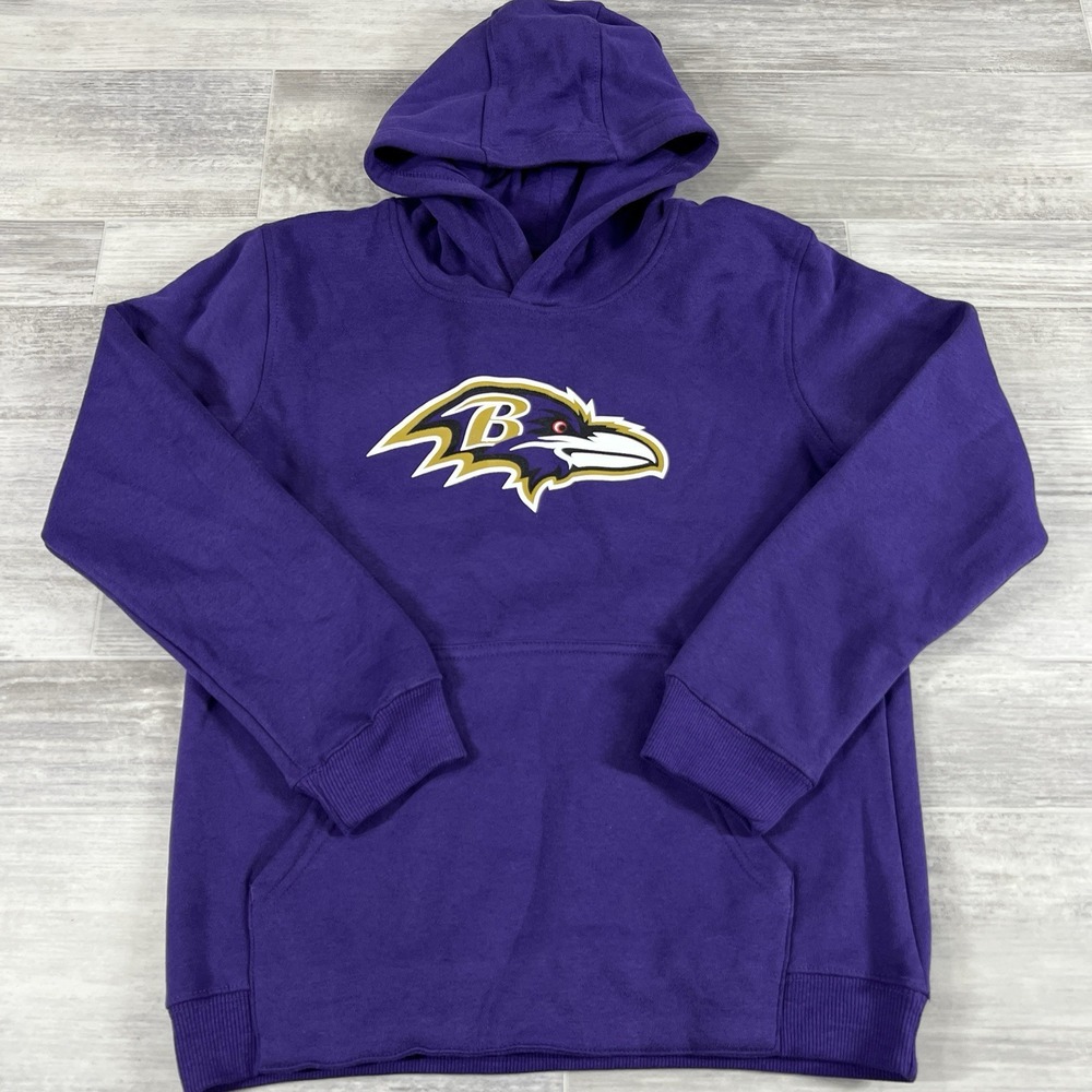 Outerstuff Baltimore Ravens Youth‎ Large 14/16 Primary Gear Sweatshirt (Purple)